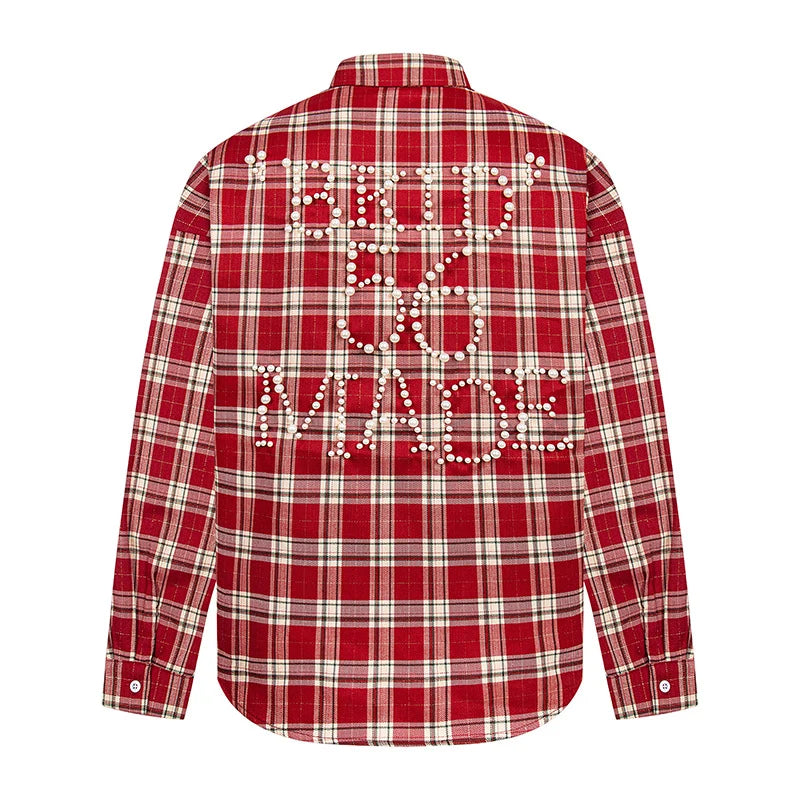 PEARLED FLANNEL SHIRT