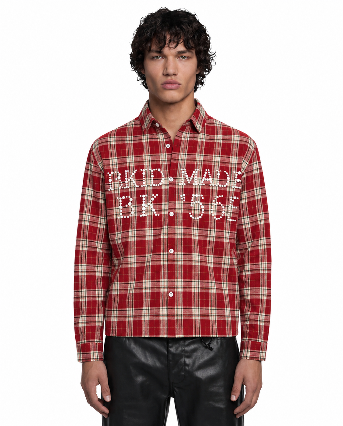 PEARLED FLANNEL SHIRT